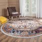 Amer Rugs Alexandria 6"7" Round Ivory and Gold Area Rug, , large