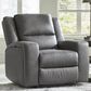 Ashley Brixworth Manual Zero Wall Recliner in Slate, , large