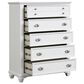 New Heritage Jamestown 5-Piece King Bedroom Set in White Brushed, , large