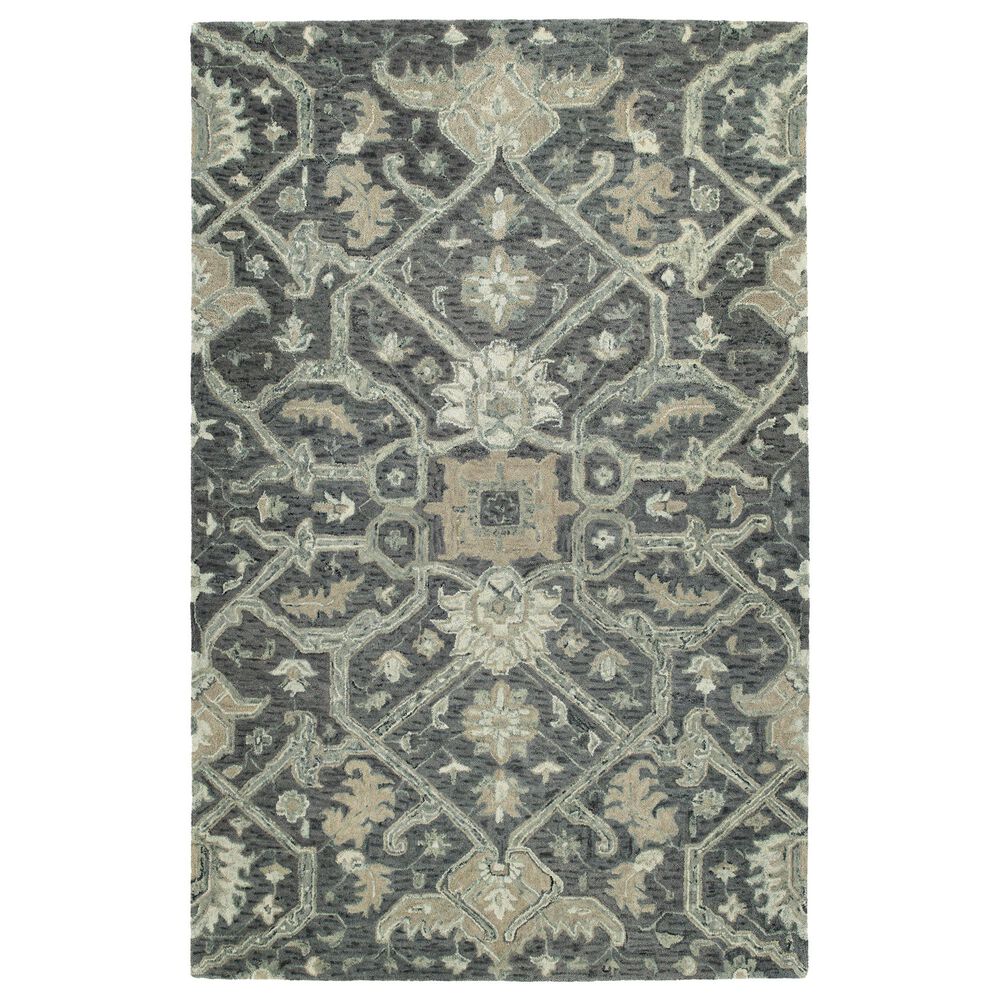 Kaleen Rugs Chancellor 4" x 6" Graphite, Grey, Taupe and Mist Area Rug, , large