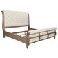 Belle Furnishings Americana Farmhouse Queen Sleigh Bed in Dusty Taupe, , large