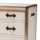 Baxton Studio Benton 4-Drawer Storage Cabinet in Beige, , large