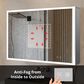Lexora Home Mesa 36" x 28" LED Mirror Medicine Cabinet with Defogger in Aluminium, , large
