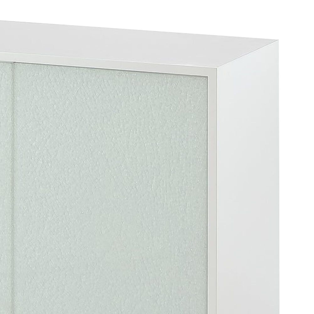 Urban Home Eliza Sideboard in Ultra White and Brushed Stainless, , large