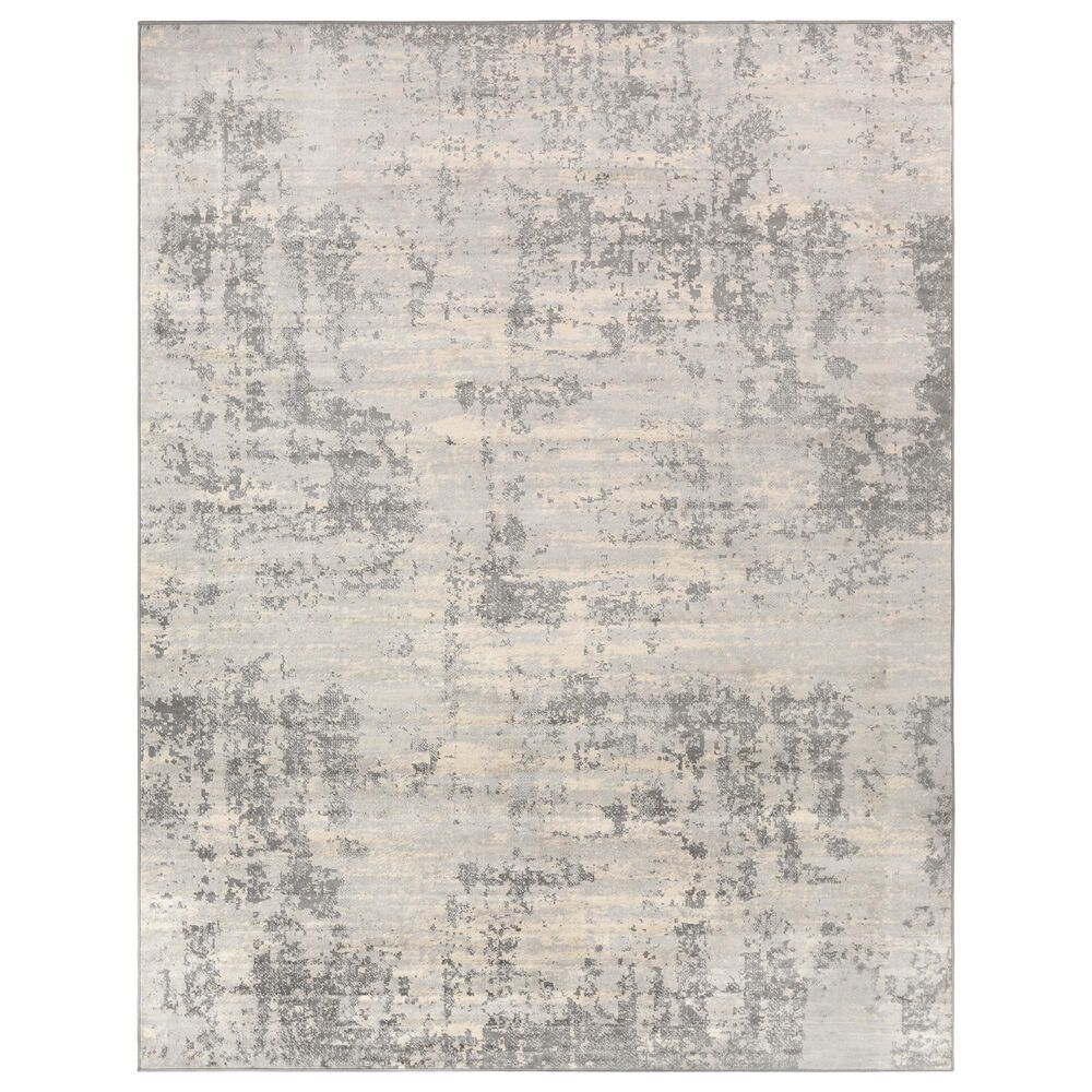 Surya Monaco MOC-2311 7'9" x 10'3" Silver Gray and Cream Area Rug, , large