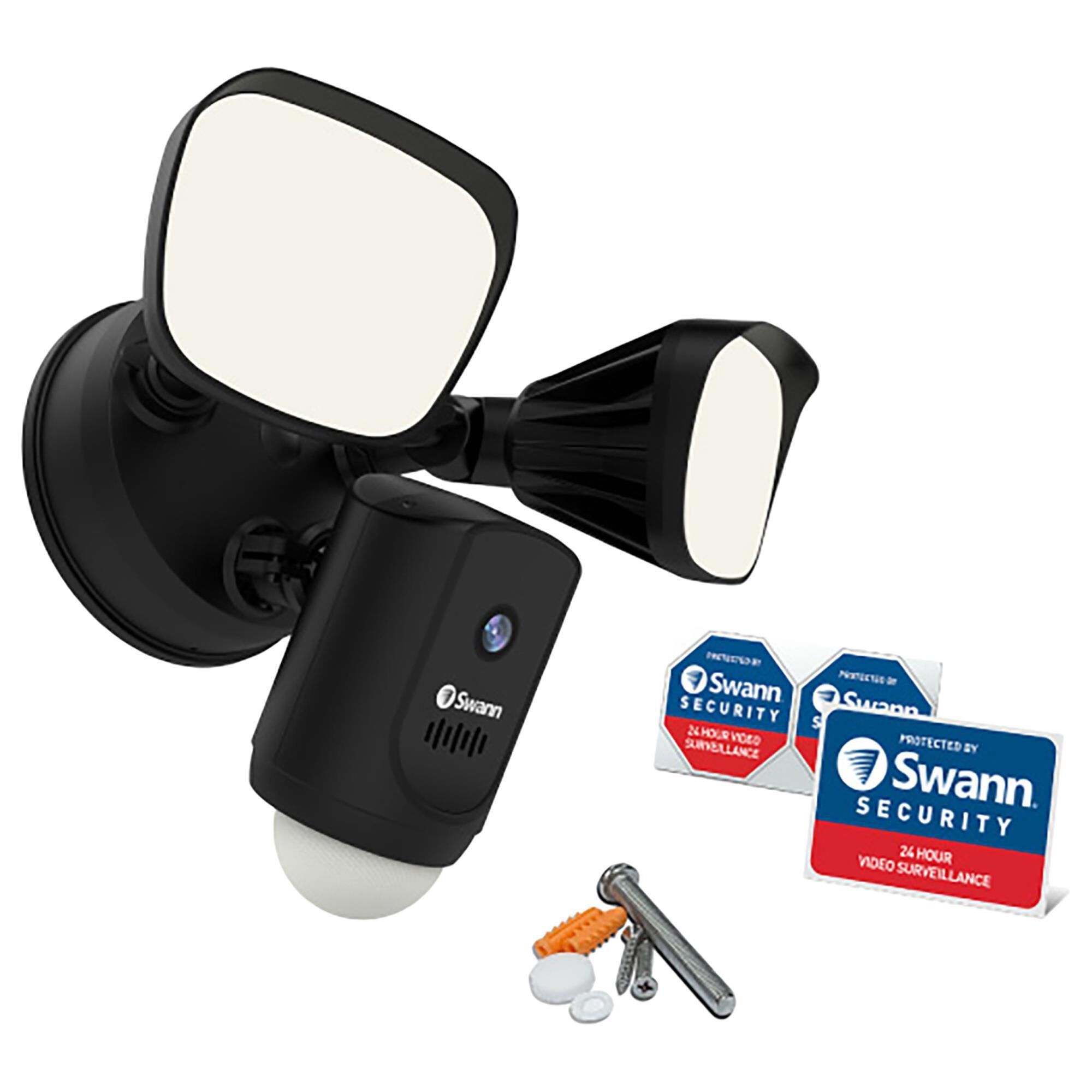 Swann Wi Fi Floodlight Security Camera in Black NFM