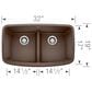 Blanco Valea 50/50 Equal Double Low Divide Sink in Cafe, , large
