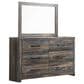 Ashley Drystan 5-Piece Full Storage Bedroom Set in Brown Rustic, Burnt Orange and Teal, , large