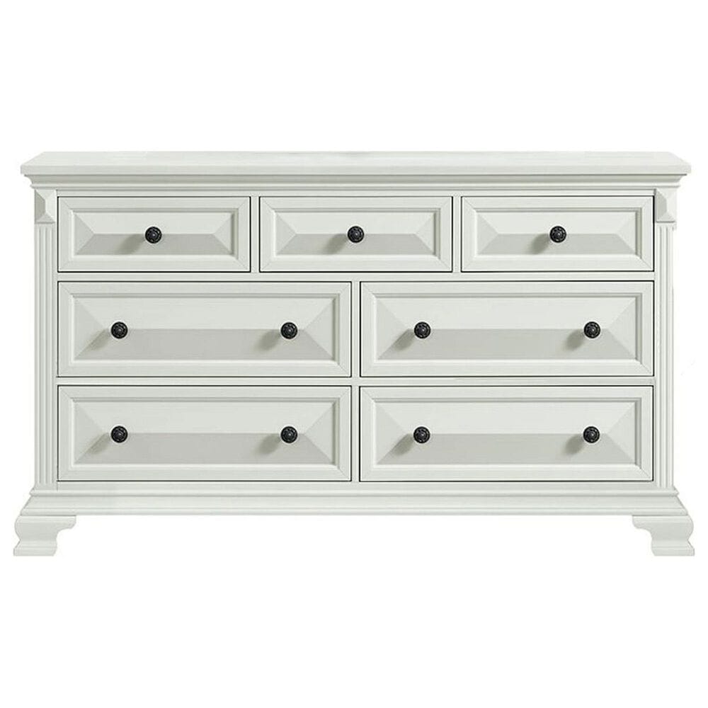 Mayberry Hill Bridgestone 7-Drawer Dresser in Antique White, , large