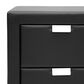 Baxton Studio Frey 2-Drawer Nightstand in Black, , large