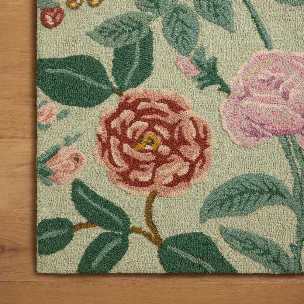 Rifle Paper Co. x Loloi Highgrove Mint 2'6" x 7'6" Runner, , large
