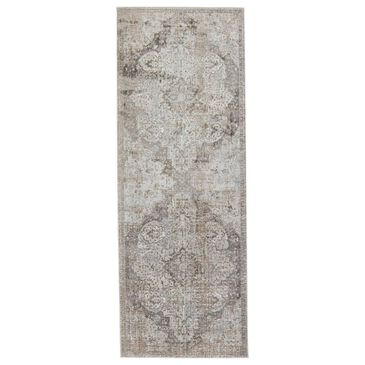 Jaipur En Blanc Ginevra 3" x 8" Oyster Mushroom Runner, , large
