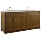 James Martin Bellshire 72" Double Bathroom Vanity in Honey Oak with 3 cm Ethereal Noctis Silestone Top, Rectangular Sinks and FreePower Wireless Charger, , large