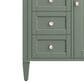 James Martin Vanities Brittany 30" Single Bathroom Vanity in Smokey Celadon with 3 cm Arctic Fall Solid Surface Top and Rectangular Sink, , large