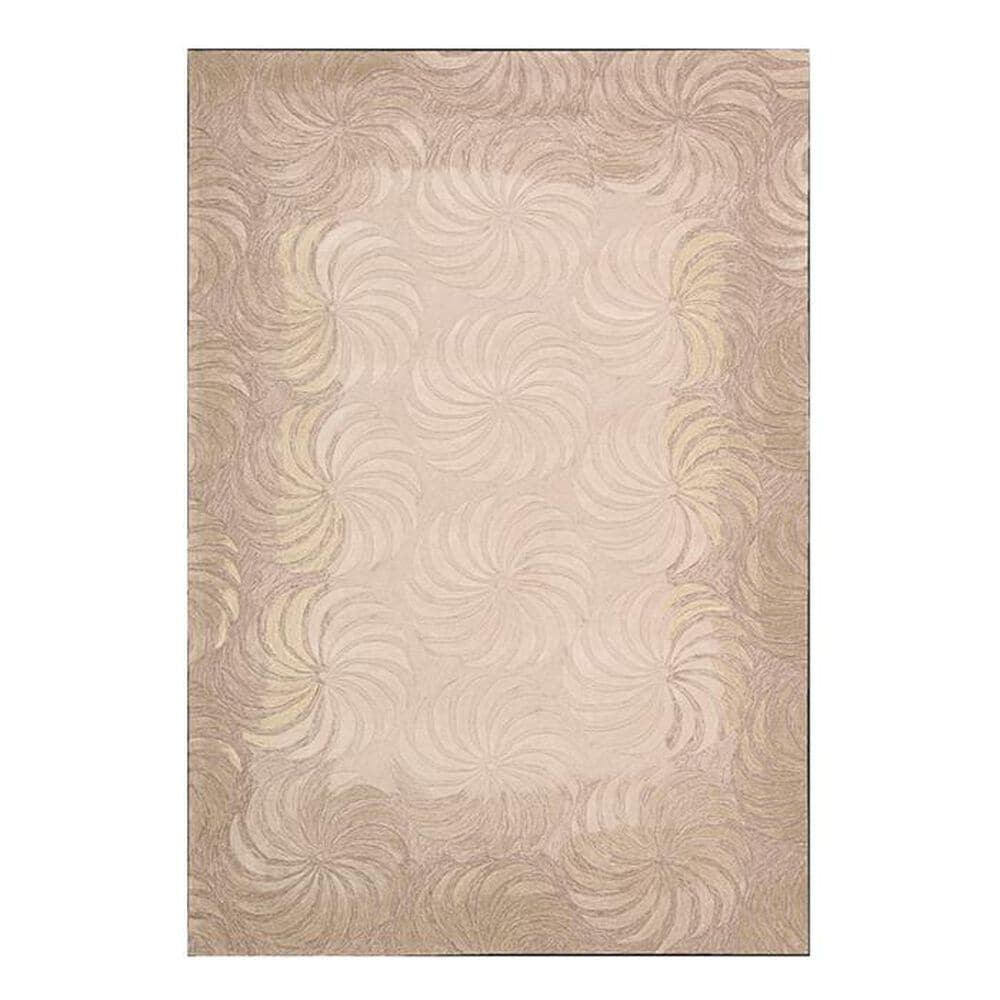 Nourison Contour CON07 5" x 7"6"" Taupe Area Rug, , large