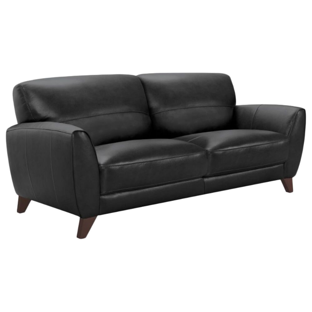 Blue River Jedd Stationary Sofa with Black Cushion in Brown, , large