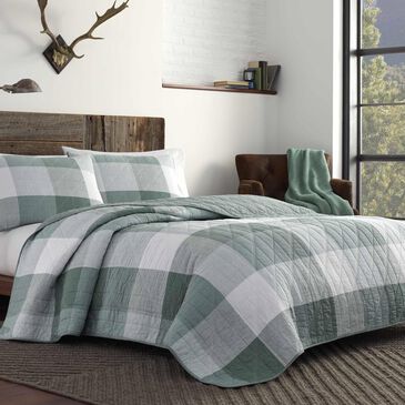 Revman Boulder Plaid Queen Quilt Set, , large