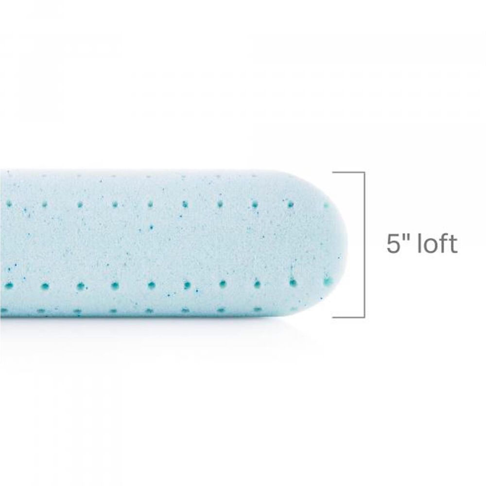 Malouf Weekender Gel Memory Foam with Reversible Cooling Cover King Pillow, , large