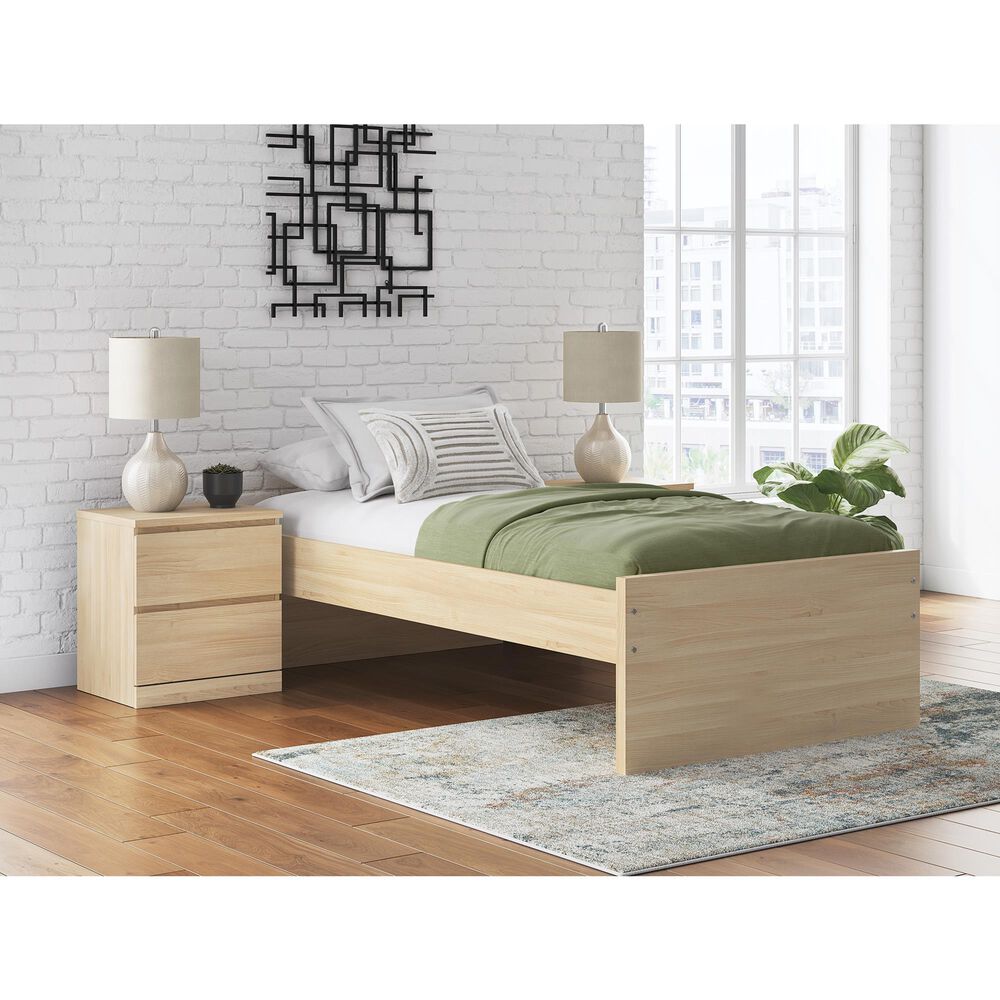 Ashley Onita Twin Platform Bed in Natural, , large