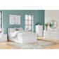 Ashley Onita Full Panel Platform Bed with 2 Side Storage in White, , large