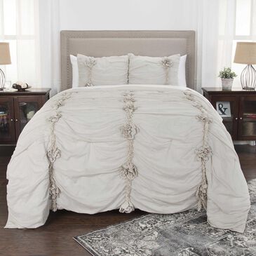 Rizzy Home Aiyana Natural 90" x 92" Quilt in Brown, , large