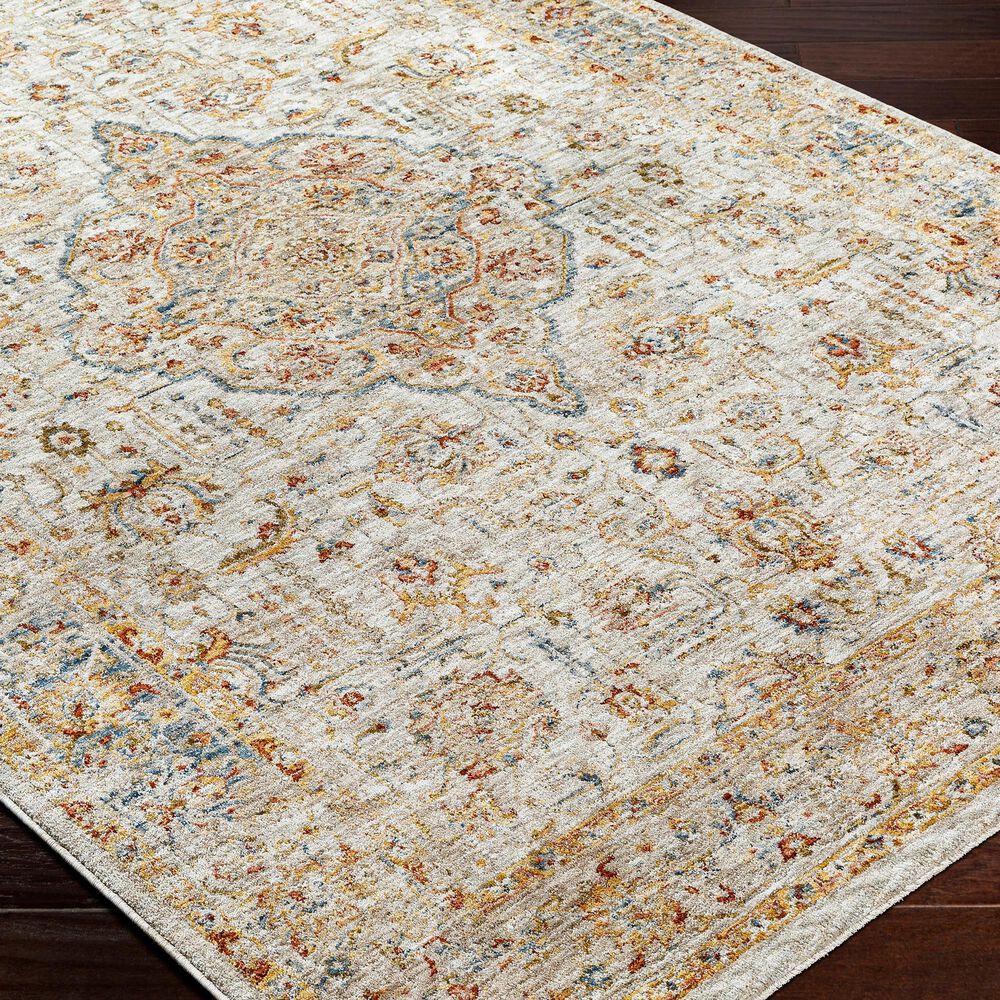 Surya Mona Lisa 5&#39; x 7&#39;5&quot; Light Sage, Tan, Mustard, Olive, Brick Red, Dark Blue and Burgundy Area Rug, , large