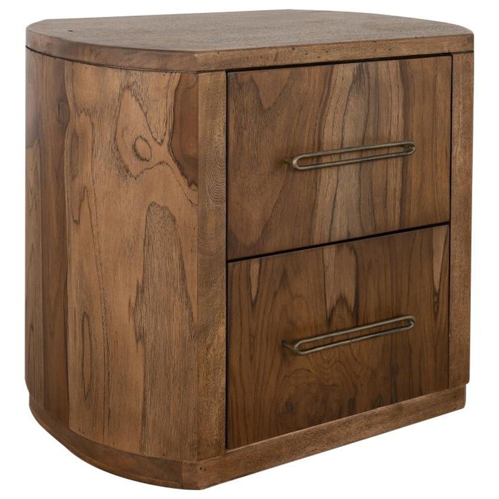 Fallridge Balam 2-Drawer Nightstand in Natural Teak, , large