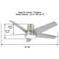 Minka-Aire Chubby II 58" Smart Indoor/Outdoor Ceiling Fan in Brushed Nickel Wet, , large