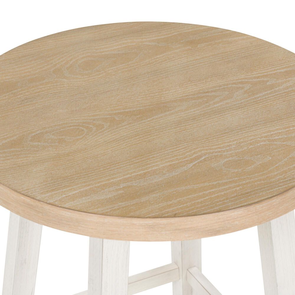 Ashley Fawndell 3-Piece Occasional Table Set in Antiqued White and Light Brown, , large