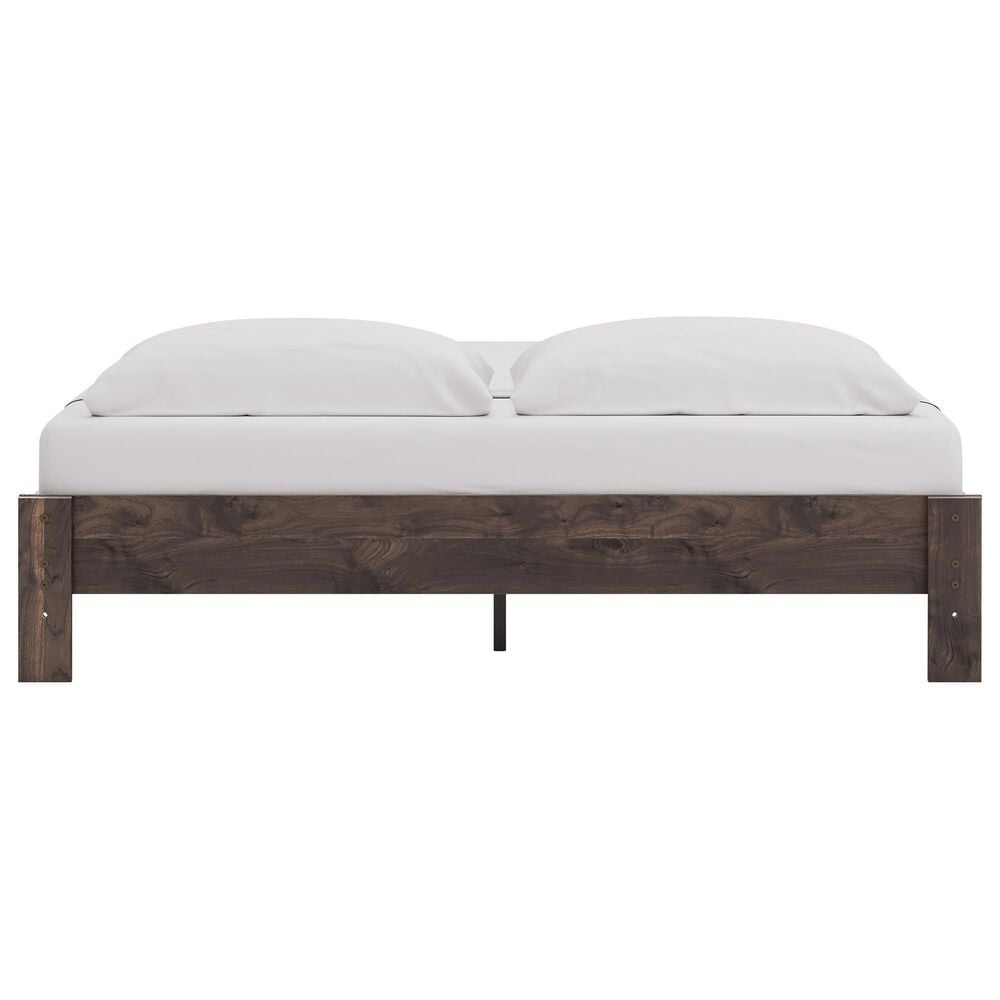 Ashley Calverson King Platform Bed in Rich Brown, , large