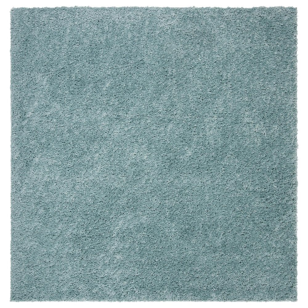 Safavieh August Shag 9" Square Aqua Area Rug, , large