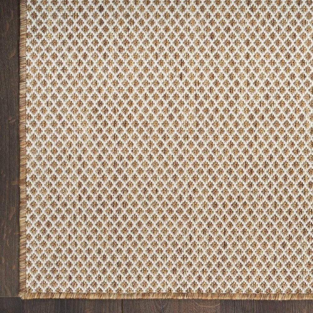 Nourison Courtyard Jute and Ivory 9&#39; x 12&#39; Indoor/Outdoor Area Rug, , large