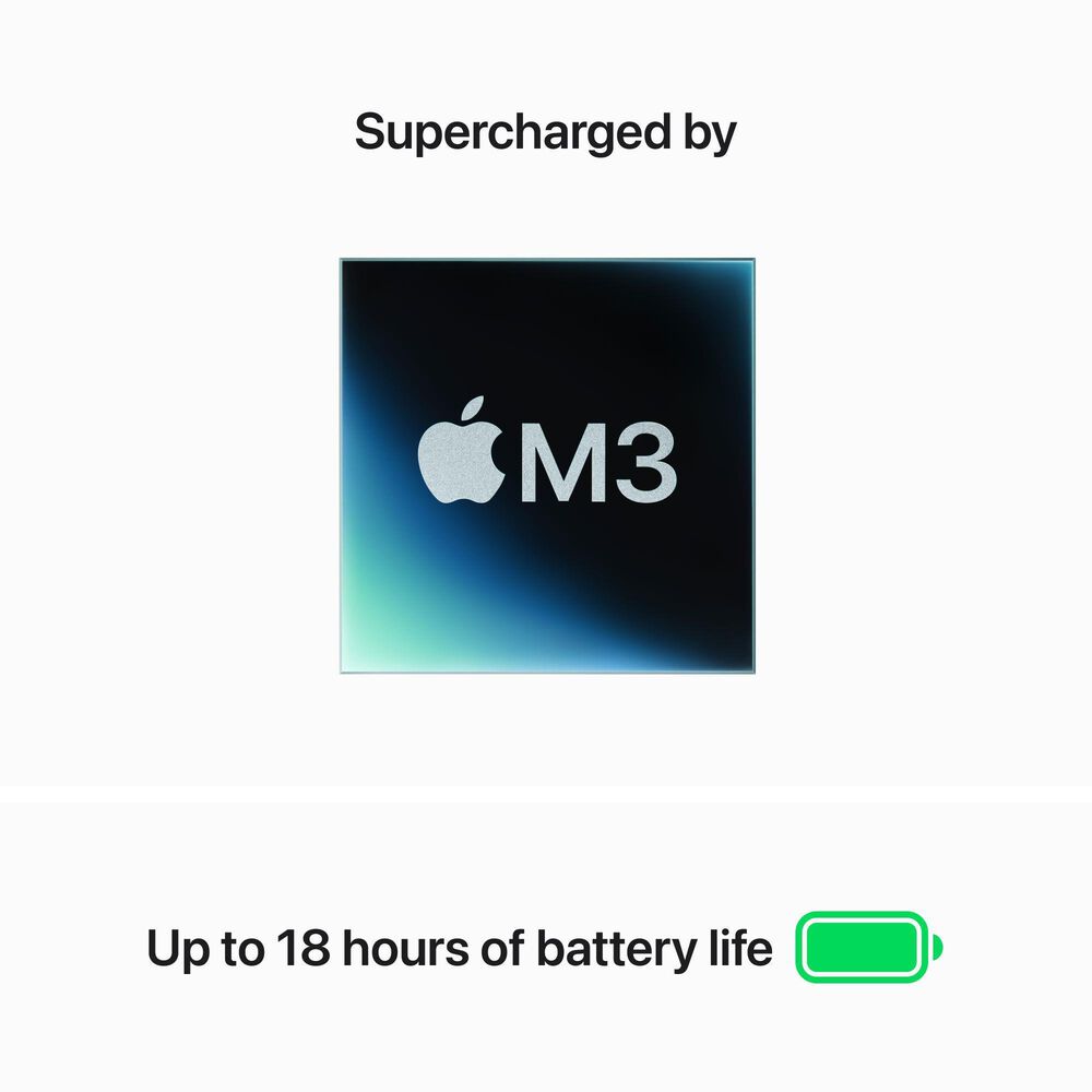 Apple 13-inch MacBook Air: Apple M3 chip with 8-core CPU and 10 