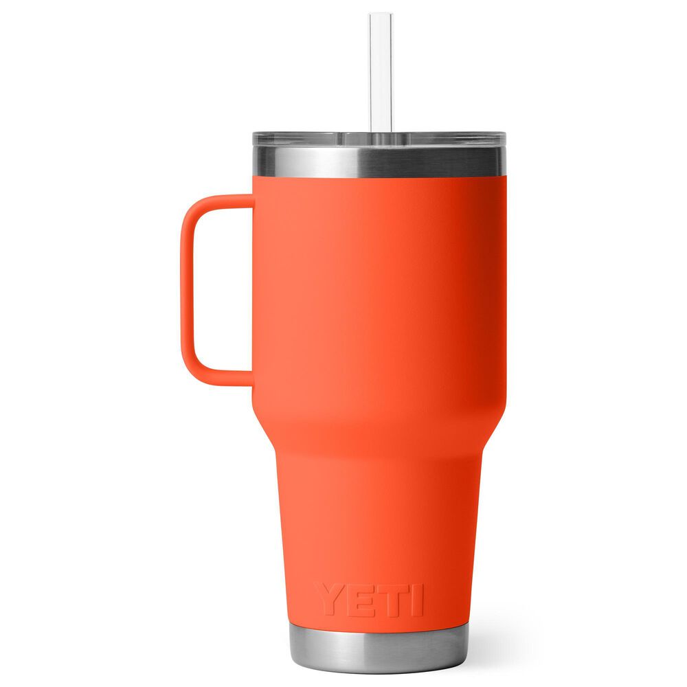 YETI Rambler 35 Oz Straw Mug with Straw Lid in Papaya, , large
