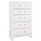 Ashley Maeling 5-Drawer Chest in Matte White, , large