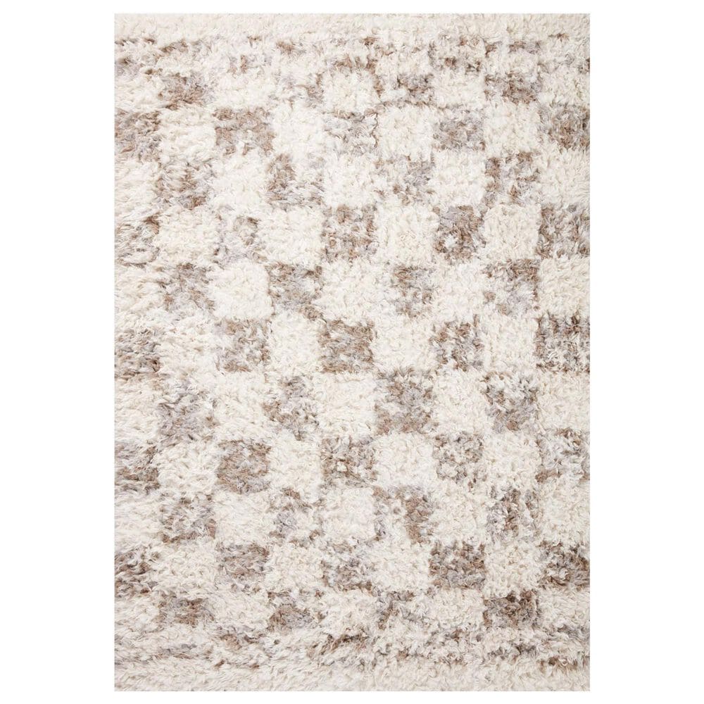 Angela Rose Amira 2"7" x 8" Ivory and Pebble Runner, , large