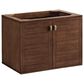 James Martin Vanities Amberly 30" Single Bathroom Vanity in Mid-Century Walnut with Single Hole 3 cm White Zeus Quartz Top and Rectangular Sink, , large