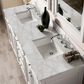 James Martin Vanities Bristol 72" Double Bathroom Vanity in Bright White with 3 cm Eternal Jasmine Pearl Silestone Top, Rectangular Sinks and FreePower Wireless Charger, , large
