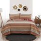 Pem America Sunset Stripe 3-Piece Full/Queen Quilt Set in Orange, , large