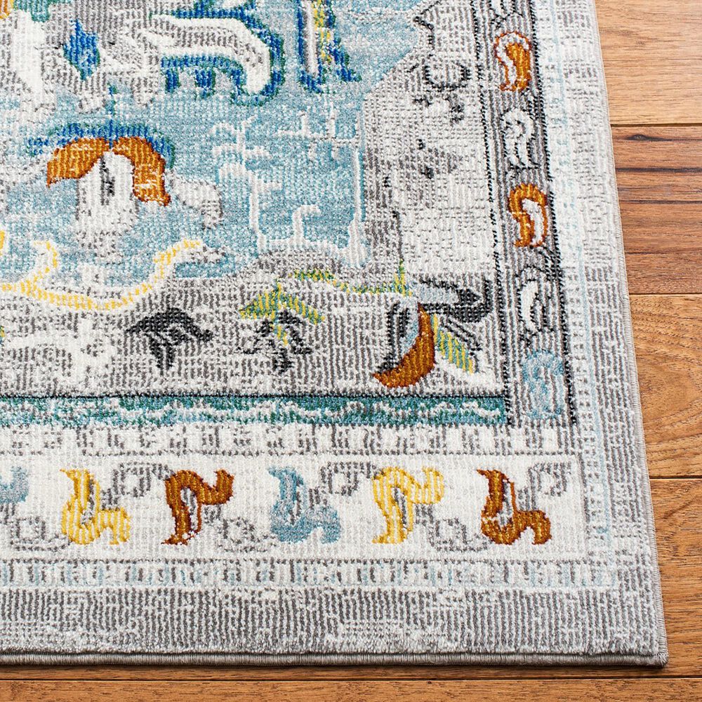 Safavieh Aria 6&#39;6&quot; Square Grey and Blue Area Rug, , large