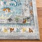Safavieh Aria 6"6" Square Grey and Blue Area Rug, , large