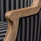 Baxton Studio Charlemagne Accent Chair in Grey and Black, , large