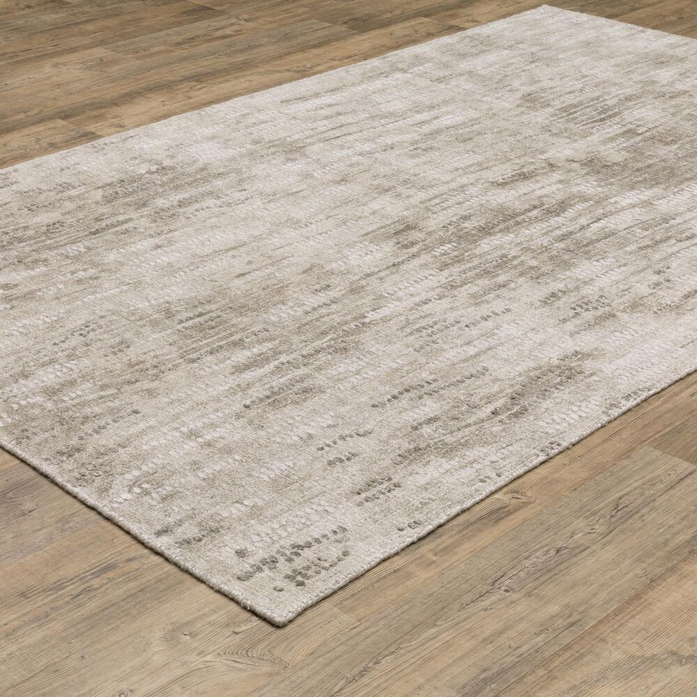 Oriental Weavers Clarke CLA08 Beige and Brown 6&#39; x 9&#39;Area Rug, , large