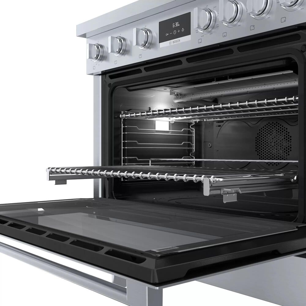 Bosch 36&quot; Freestanding Dual Fuel Range in Stainless Steel, , large