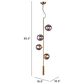 Zuo Modern Zatara Ceiling Lamp in Brass, , large