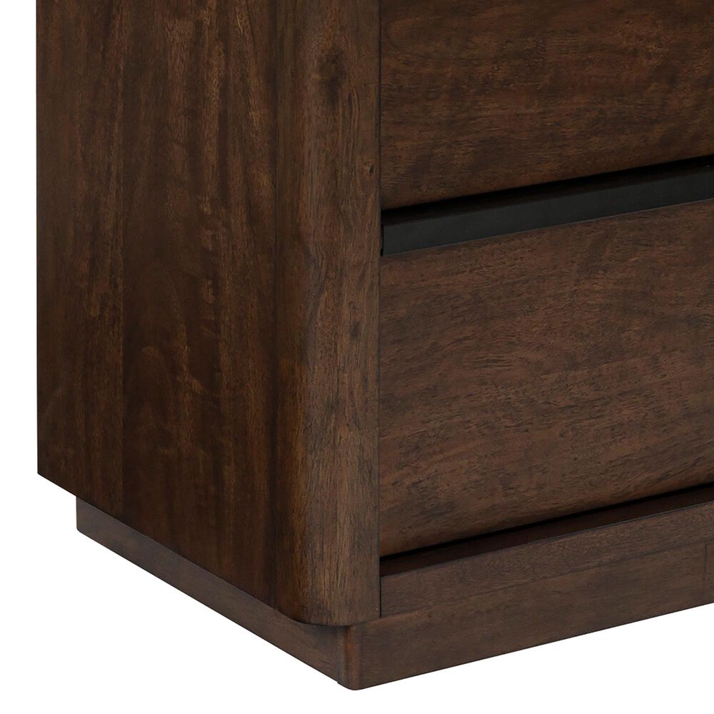 Millenium Dilenno 2 Ball Bearing Smooth Gliding Drawer Nightstand in Dark Brown, , large
