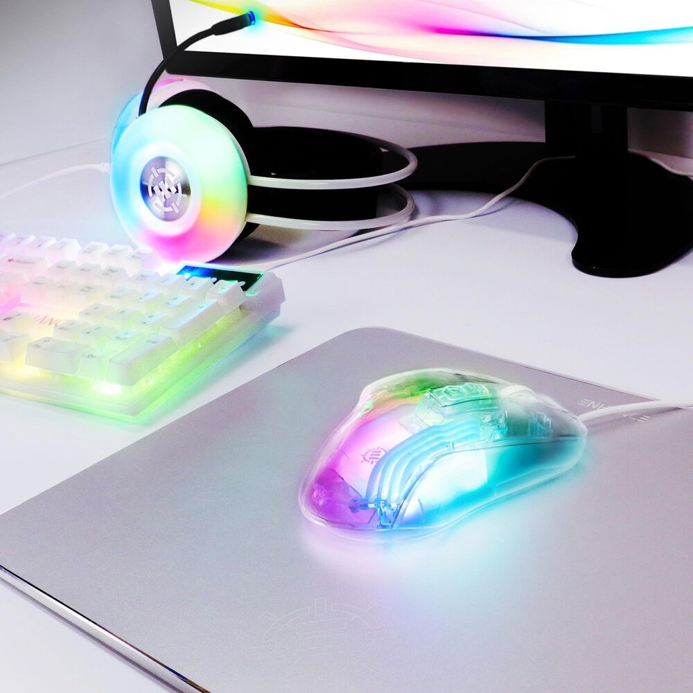 Enhance Theorem 3 Gaming Mouse in White, , large