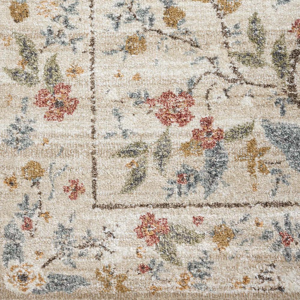Rifle Paper Co Laurel Peacock Garden 2&#39;8&quot; x 8&#39; Cream Runner, , large