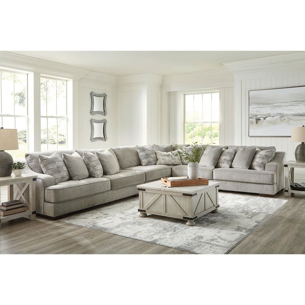 Ashley Bayless 4- Piece Sectional in Bayless Smoke, , large