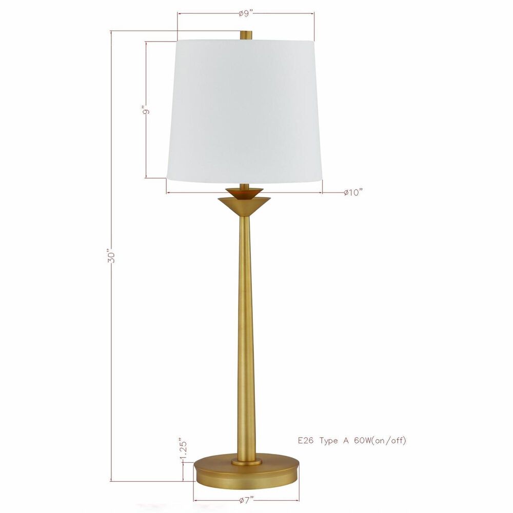 Southern Lighting Lola Buffet Lamp in Gold, , large